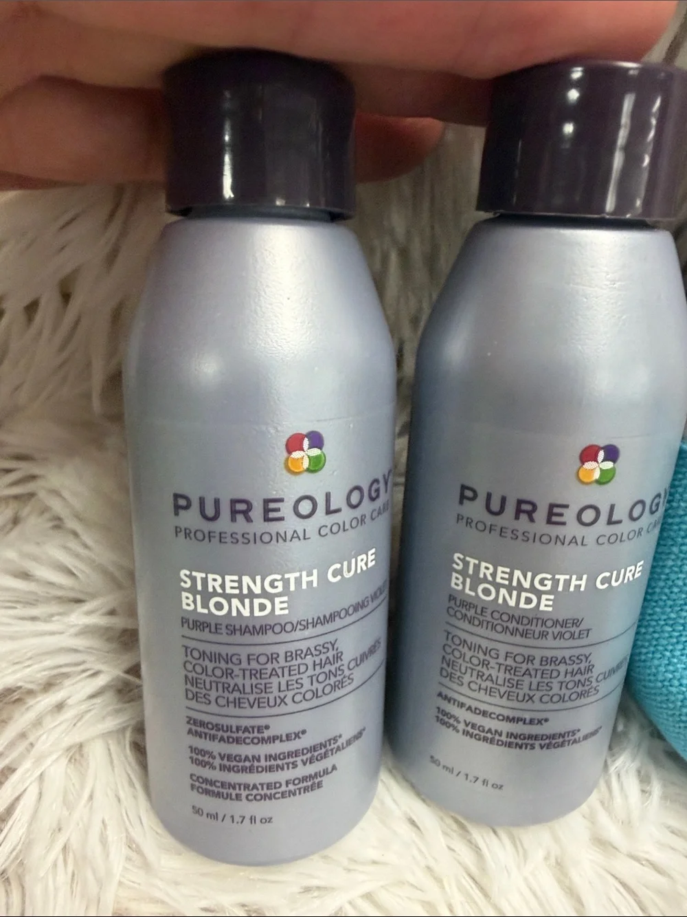 Pureology Be Strong Kick Brass Gift Bag with Black Brush